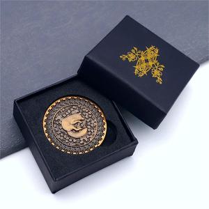 Nhà máy tùy chỉnh kim loại đồng xu Hộp Quà Tặng bule và bao bì màu đen trường hợp - Product Image 5