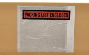 Bolsas de envelope para embalagem, direta, etiqueta, saco de envelope deslizante, lista de embalagem autoadesiva de 270mm * 180mm, envelope de plástico deslizamento