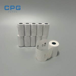 Fournisseur direct d'usine, échantillons gratuits, rouleaux de papier thermique pour terminal de point de vente/ATM, 60 g/m², 57x40, 80x70, 80x80, rouleaux de papier thermique pour imprimante de reçus - Product Image 1