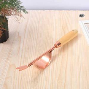 3 مجموعات طراز موردن مجارف نحاسية مطلية بالذهب أدوات بستنة صغيرة للاستخدام المنزلي إزالة الأعشاب الضارة ورعاية نباتات الزهور - Product Image 4