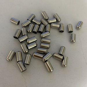 Agujero de 2mm, 3mm, 4mm, 5mm, tope de extremo de punta de crimpado, <span class=keywords><strong>cierre</strong></span> de cordón de cuero de acero inoxidable para pulsera DIY - Product Image 2