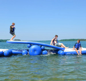 Flotante Aqua Park Obstacle Mat Inflable Water Runway Course para Team Building - Product Image 3
