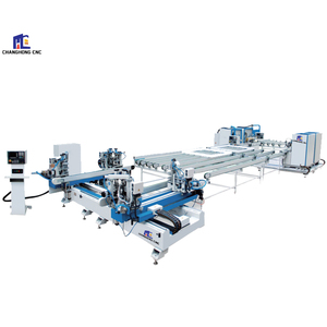 Machine de fabrication de portes et fenêtres CNC entièrement automatique, <span class=keywords><strong>cadre</strong></span> horizontal en <span class=keywords><strong>PVC</strong></span>, machine de <span class=keywords><strong>nettoyage</strong></span> et de soudage à quatre coins - Product Image 1