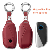 Housse/Sac de protection pour clé de voiture en cuir, antidérapant et résistant à l'usure, fabriqué en cuir de vachette de haute qualité, adapté aux étuis à clés BMW X7