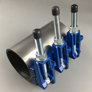 Abraçadeira de Reparo para Tubos Vazadores em Aço Inoxidável SS304 com Conexão DI - Product Image 3