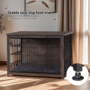 Muebles de caja de madera grande elegante de primera calidad para mascotas con diseño elegante, mesa auxiliar de perrera lateral Ideal para perros grandes - Product Image 4