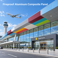 Panneau composite en aluminium ignifuge de 6 mm, revêtement FEVE, bronze brillant, ACP pour panneaux de façade de magasin