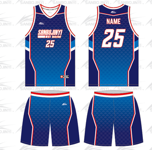 Pakaian Latihan Bola Basket HBG Bernapas Cepat Kering Set Jersey dan Celana Pendek Bola Basket Seragam Bola Basket Dewasa Set Pria - Product Image 5