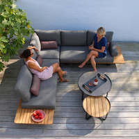 Ensemble de mobilier d'extérieur moderne de forme arabe Canapés de jardin haut de gamme pour hôtels Villas Parcs Cours Fermes Appartements