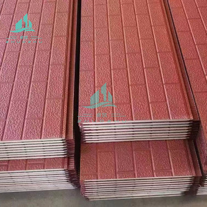 16/20/25mm thép mạ kẽm khắc PU bên ngoài tường trang trí <span class=keywords><strong>EPS</strong></span> cách nhiệt bánh sandwich Panel siding cho mái xây dựng - Product Image 4