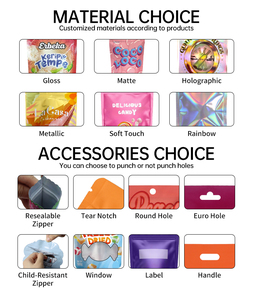 Bolsas de Empaque Ecológicas Personalizadas con Diseño Impreso, Resistentes al Agua, Reutilizables, para Té, Chicle y Pequeños Negocios - Product Image 5