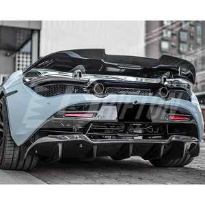 ชุดบอดี้ไฟเบอร์คาร์บอนไฟเบอร์สำหรับ McLaren 720S ชิ้นส่วนขอบด้านหลังสไตล์ ryf อัพเกรดเป็นรุ่นคาร์บอนไฟเบอร์แบบแห้ง - Product Image 5
