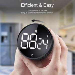 Temporizador Visual LED para Cocina, Reloj con Temporizador Preestablecido de 25, 10 y 50 Minutos, Temporizador de Escritorio, Temporizador de <span class=keywords><strong>Cubo</strong></span>, Cronómetro con Vibración/Volumen Alto/Bajo - Product Image 3