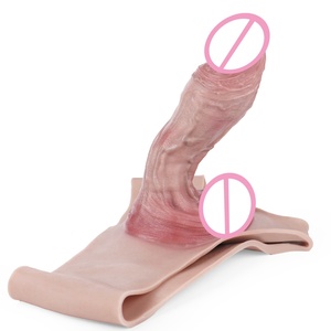 ORALSX 9.3 Inches Super Long Penis Sleeve Pants Hollow <b>Dildo</b> Pants Male Penis Harness Cock Enlargement Extension Sex Toys - Product Image 5