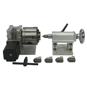Ly trục quay tailstock trục thứ 4 với 80mm 3-hàm 4 hàm Chuck cho gỗ/kim loại <span class=keywords><strong>CNC</strong></span> <span class=keywords><strong>Router</strong></span> phay máy <span class=keywords><strong>CNC</strong></span> 3040 6040 6090 - Product Image 2