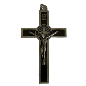 Dreamwork promoción religiosa San Benito Jesús Cruz colgante collar llavero negocios manualidades accesorios aleación niños - Product Image 2