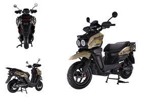 Motocicleta Eléctrica de Alta Velocidad de 2000 W, Motocicleta Eléctrica de Largo Alcance de 80 km/h con Pedales, Baterías de Litio de 72 V y 50 Ah - Product Image 1