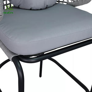 <span class=keywords><strong>Chaise</strong></span> de bar tressée en corde <span class=keywords><strong>chaise</strong></span> de bar tricotée pour <span class=keywords><strong>terrasse</strong></span> extérieure à la mode pour café-bar d'hôtel - Product Image 5