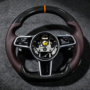 Volante de Fibra de Carbono Más Vendido, Compatible con <span class=keywords><strong>Porsche</strong></span> Panamera, Macan, Cayenne, 718, <span class=keywords><strong>911</strong></span>, 918, 958, 970, Carrera, Boxster, Cayman - Product Image 5