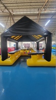 Bar gonflable commercial de fête d'été avec piscine Bars de piscine de luxe Barre de piscine gonflable en PVC pour adultes