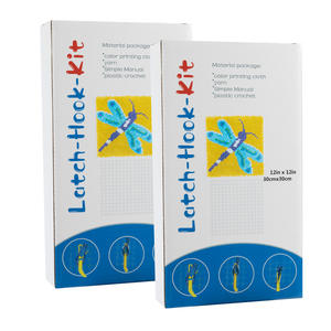 Anfänger Diy Custom Latch Hook Kits Blumen Kreuz stich Kissen bezug Bestickte Matten Kissen Riegel Haken Teppich Kits für Auto - Product Image 6