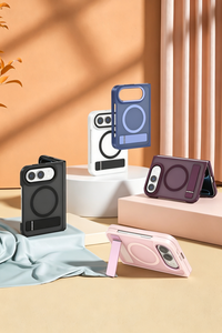 Coque de <span class=keywords><strong>téléphone</strong></span> souple avec support magnétique circulaire pour iPhone <span class=keywords><strong>Duo</strong></span>, résistante à l'huile, <span class=keywords><strong>sans</strong></span> <span class=keywords><strong>fil</strong></span>, sélection de couleurs, bordure assortie - Product Image 4
