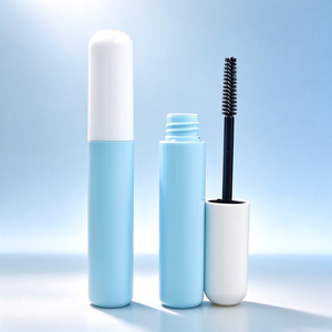 Bouteille de mascara ronde en PETG personnalisée OEM de 13ml Tube de mascara vide pour sérigraphie Logo pour contenant de mascara - Product Image 1