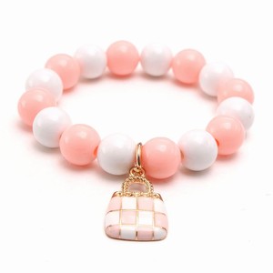 Pastel Color <b>Beaded</b> <b>Bracelet</b> with Handbag Perfume Bottle Charms <b>Bracelet</b> for Girls 2026 Hot Selling - Product Image 3