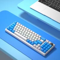 Teclado Ergonómico para Juegos, Mini, Blanco, 60%, con Cable Desmontable Tipo-C, Interruptores Rojos, Diseño Mecánico 60%, Duradero, para Tablets