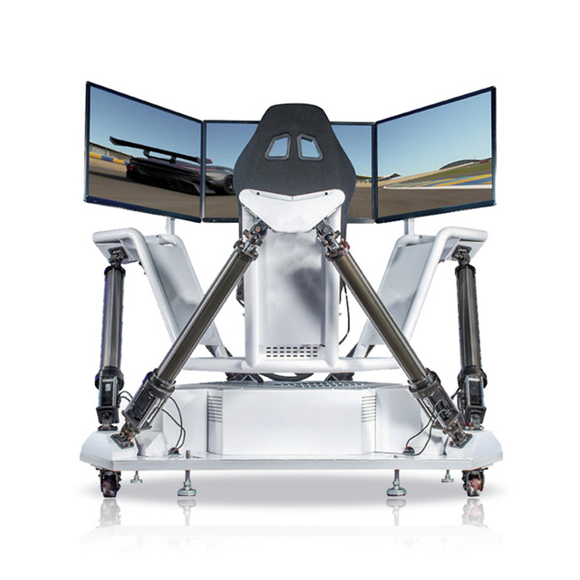 Video Car Racing Motion Platform Racing Simulator 3 Screens Vr Racing Car Driving Game Machine