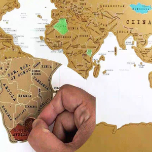 Vintage World Map Scratch Art Poster Wall Art Dormitorio Sala de estar Decoración moderna Pintura - Product Image 6