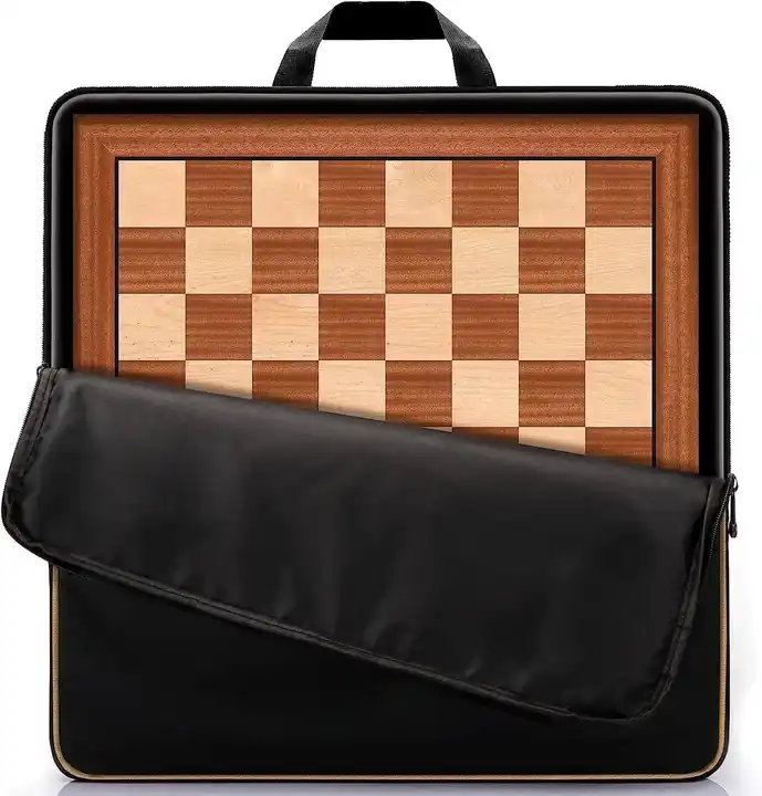 Wood Chess Board Wooden Chess Set Board Game for Adults and Kids with Extra Pieces