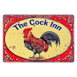 Cock Inn Cá Nhân Cao Cấp Kim Loại Truyền Thống Nhà Quán Bar Dấu Hiệu Kim Loại Tin Dấu Hiệu Mảng Bám Người Đàn Ông Cave Shed Thanh Tường Trang Trí Nội Thất - Product Image 4