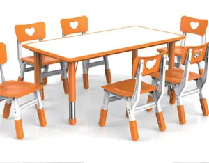 Durevole e carino di legno scuola materna bambini tavolo fornitore di mobili, tavolo per bambini e sedia