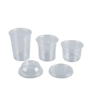 Wegwerp Te Gaan Deli Dozen Voedsel Plastic 8Oz 16Oz 24Oz 32Oz Fruit Salade Clear Pet Plastic containers Met Deksels