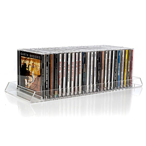 Tùy chỉnh rõ ràng Acrylic DVD hiển thị lưu trữ chủ Acrylic đĩa nhỏ gọn tổ chức giữ 25 tiêu chuẩn CD - Product Image 1