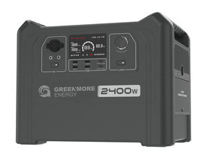 Générateur solaire portable pour le camping, batterie au lithium Lifepo4 2400W, 110V/220V, pour l'extérieur - Product Image 1