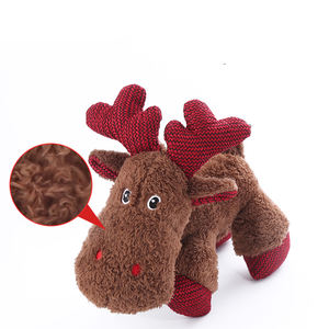 Produttore all'ingrosso eco-friendly Cartoon Pet <span class=keywords><strong>Unbreakable</strong></span> alk giocattoli di natale che masticano Squeaky cane interattivo peluche - Product Image 3