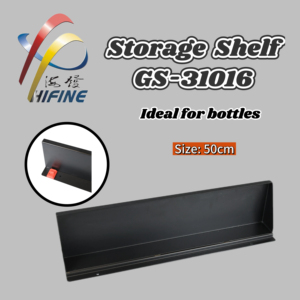 <strong>50cm</strong> Slatwall Storage <strong>Shelf</strong> Metal Wall Mounted Display <strong>Shelf</strong> for Bottles Retail Shop Garage - Product Image 1