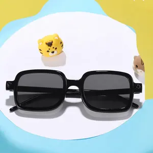 2024 nouveau rétro cadre carré lunettes de soleil pour enfants à la mode personnalisé garçons et filles pare-soleil enfants lunettes de soleil