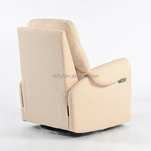 Sillón Reclinable Eléctrico Individual de Tela para Sala de Estar o Cuarto de Niños, Sillón Giratorio y Mecedora - Product Image 4