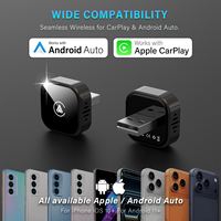 Nouveau CarPlay & Android Auto Mini Box Adaptateur sans fil CarPlay filaire vers sans fil CarPlay pour clé USB/Type C