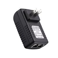 Inyector POE Pasivo Personalizado de 24 V 1 A, 48 V 0,5 A, 24 W, Enchufe para EE. UU., UE y Reino Unido, Adaptador de Corriente POE Ethernet para Cámara IP, Puente WLAN