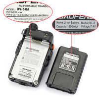 50% de réduction sur le talkie-walkie jaune Baofeng UV5RA UV-5RA 5W avec deux touches PTT, moniteur de canal, VOX, 128 canaux UHF VHF, radio analogique amateur