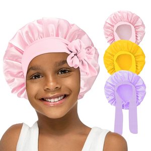 Gorro de Satén con Lazo Elástico Personalizado SOLPOP para Niños, Gorro para Dormir o Bañarse para Bebés y Niños Pequeños - Product Image 4