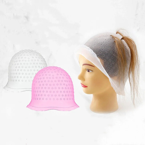 Capuchon de surbrillance en silicone professionnel-Réutilisable avec micro-aiguilles <span class=keywords><strong>pour</strong></span> une coloration précise des cheveux et un glaçage à la maison/au salon - Product Image 4