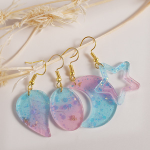 Arbre feuille amour boucles d'oreilles <span class=keywords><strong>Silicone</strong></span> <span class=keywords><strong>moule</strong></span> UV résine époxy géométrique pendentif porte-clés coulée <span class=keywords><strong>moule</strong></span> bricolage artisanat <span class=keywords><strong>bijoux</strong></span> faisant des outils - Product Image 5