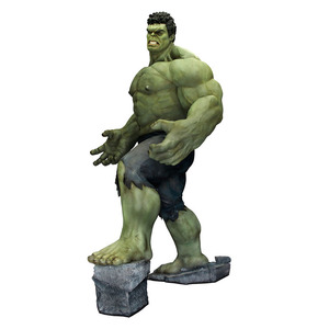 Escultura personalizada de tamaño real de <span class=keywords><strong>Hulk</strong></span>, artesanía de resina, decoración exterior - Product Image 5