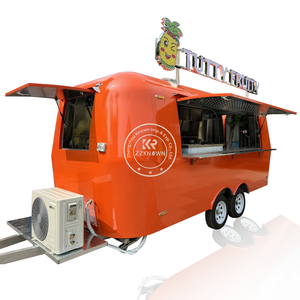 Mobile Fast Food Cart Concession Air Stream Ice Cream Kiosk Food Trailer Stainless Steel Food Van Truck Australian DOT Standard - Product Image 1