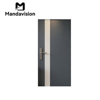 Puertas de Seguridad de Acero Duraderas MAMDAVISION para Uso Residencial, Opciones de Color Personalizables y Paneles Decorativos